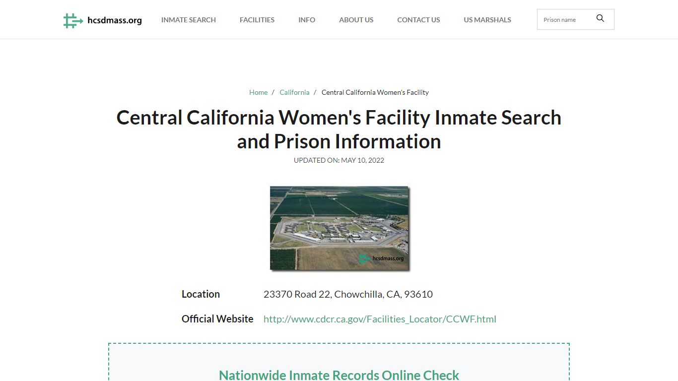 Central California Women's Facility Inmate Search ...