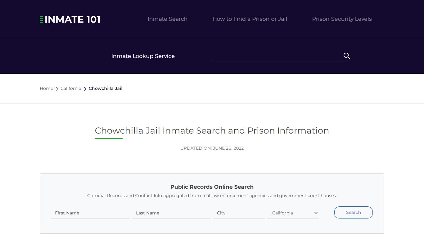 Chowchilla Jail Inmate Search, Visitation, Phone no ...